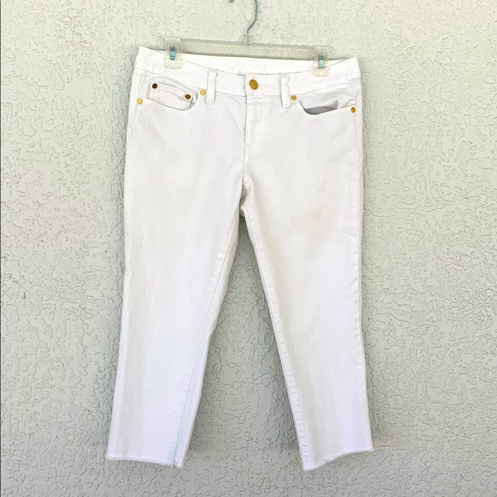 Tory Burch super skinny white jeans size 29